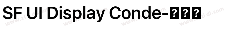 SF UI Display Conde字体转换